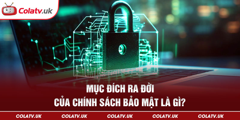 Mục đích ra đời của chính sách bảo mật là gì?