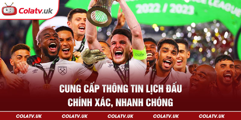 Colatv cung cấp thông tin các giải đấu nhanh chóng, chính xác