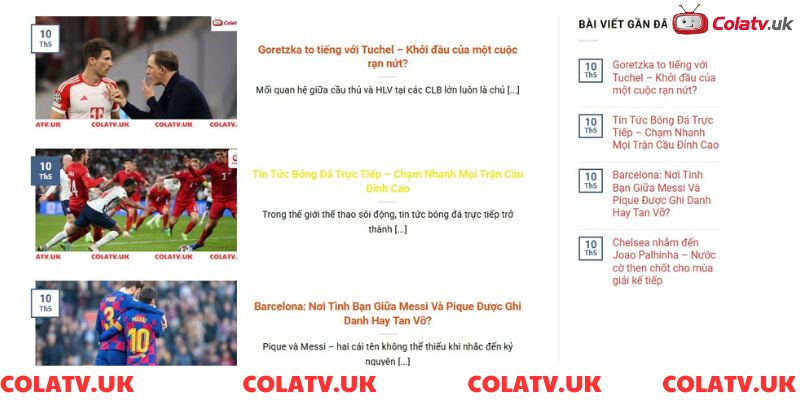 Tin tức bóng đá cập nhật 24/7 tại Colatv